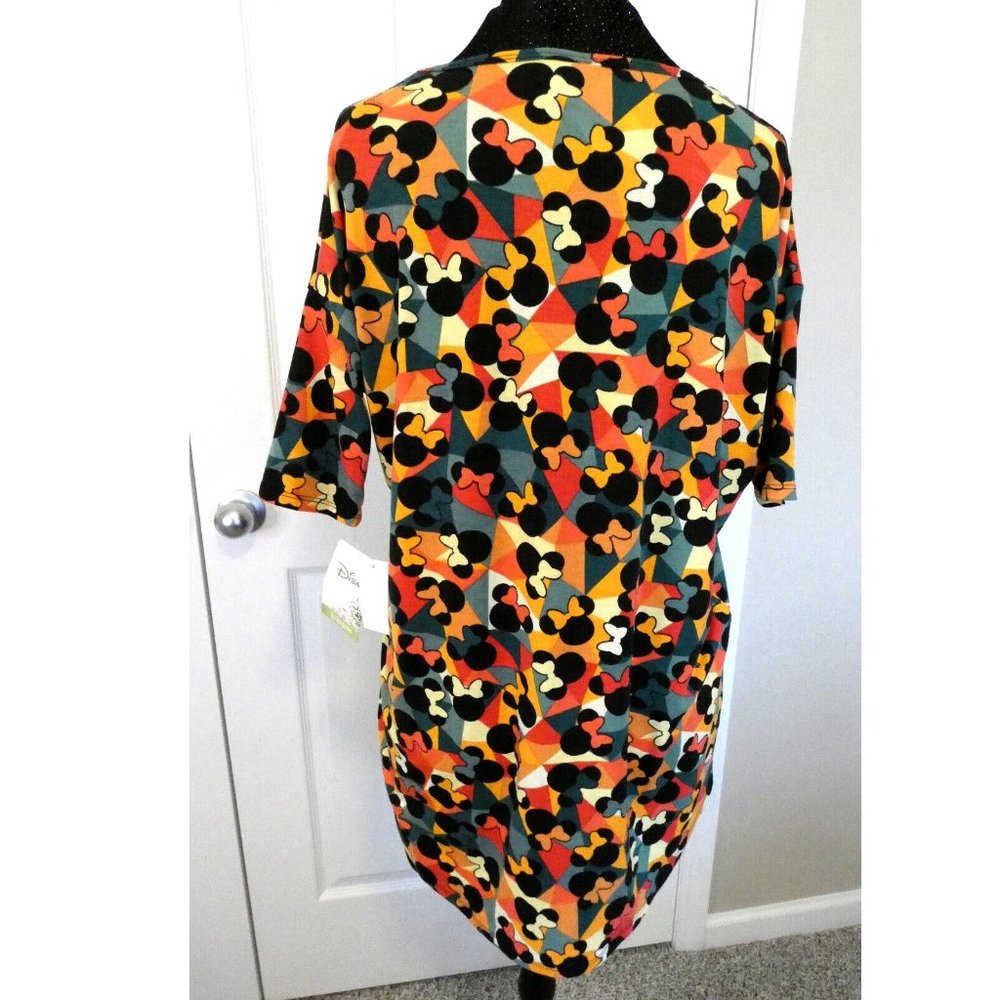 LuLaRoe Top Disney Minnie Mouse TShirt Blouse Black, Orange Multicolor Women XXS - Picture 2 of 10